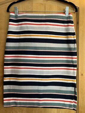 Striped Loft Skirt Size 4